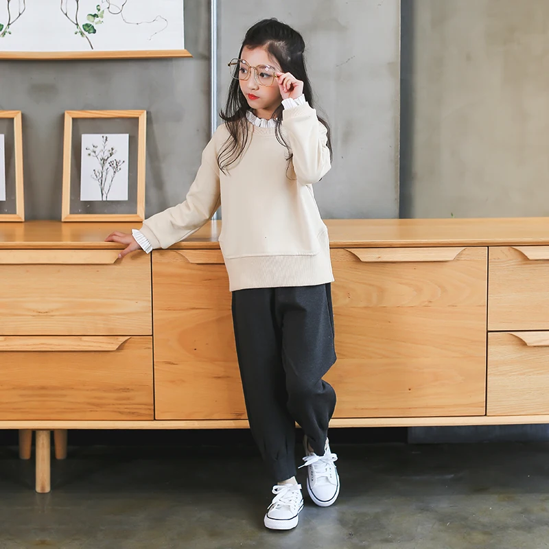 

Teenagers Clothes Set 5 6 7 8 9 10 11 12 13 Years Baby Girls Clothing Pring Long Sleeve Shirt + Pant 2pcs Vetement Enfant Fille