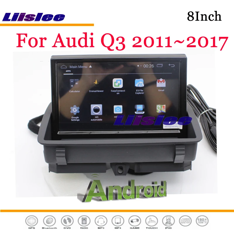 Liislee Android мультимедиа для Audi Q3 8U RS 2011~ с AUX Стерео Радио DVD плеер Зеркало Ссылка gps Navi навигационная система