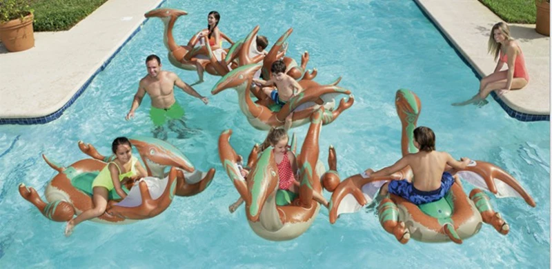 Летний бассейн пляжный водный спортивный Забавные игрушки Птерозавр Надувной Матрас Бассейн надувной плот для взрослых и детей подарок