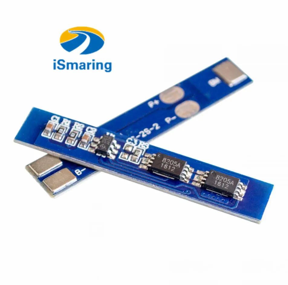 

Official iSmaring 2S 3A Li-ion Lithium Battery 7.4v 8.4V 18650 Charger Protection Board BMS PCM for Li-ion Lipo Battery Cell Pac