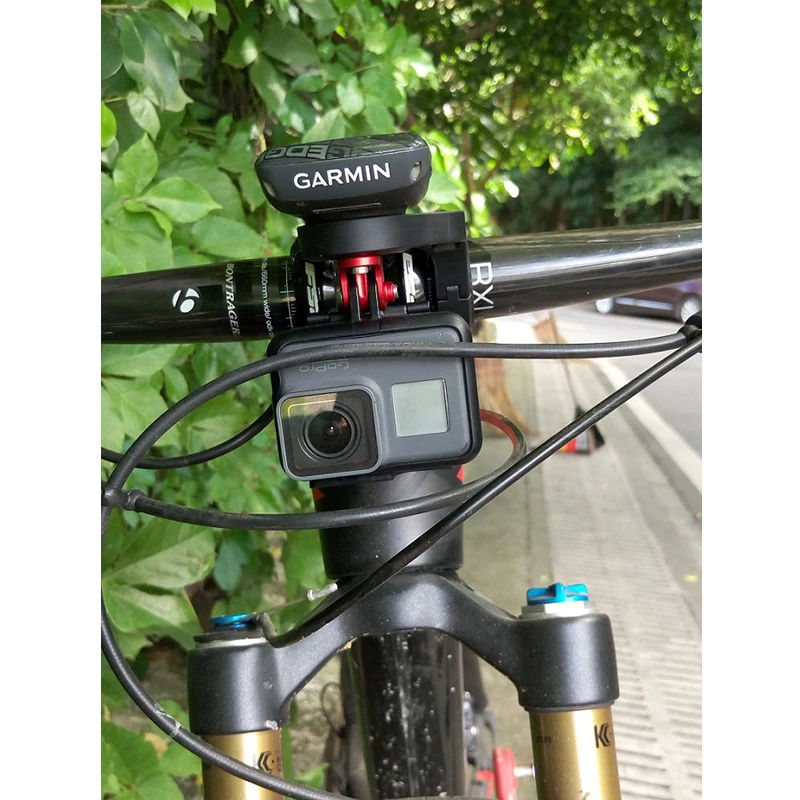 Top Bike Bicycle Light Mount Flash Holder for Garmin Bryton GPS Computer Mount with Gopro Camera Adapter Bicycle Computer Holder 5