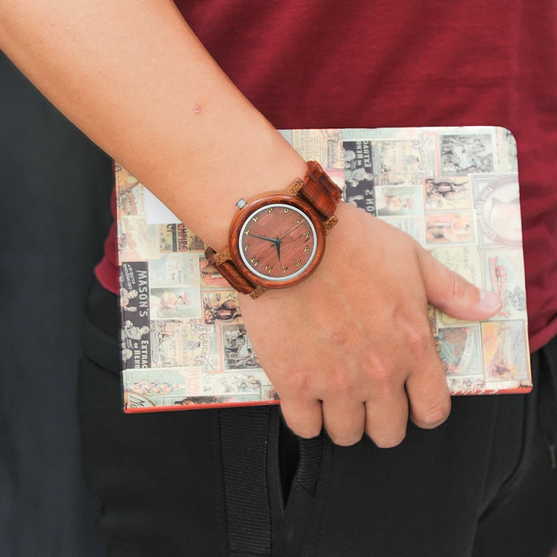BOBO BIRD LN13 Arabic Digital Men Wooden Wristwatch Top Brand Luxury Fashion Watch Men Accept Drop Ship and Customizatio