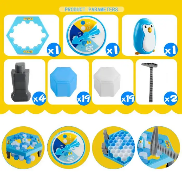 1 комплект маленький спасти пингвина ловушка ледокол игровой блок игрушка забавный Для детей подарок NSV775