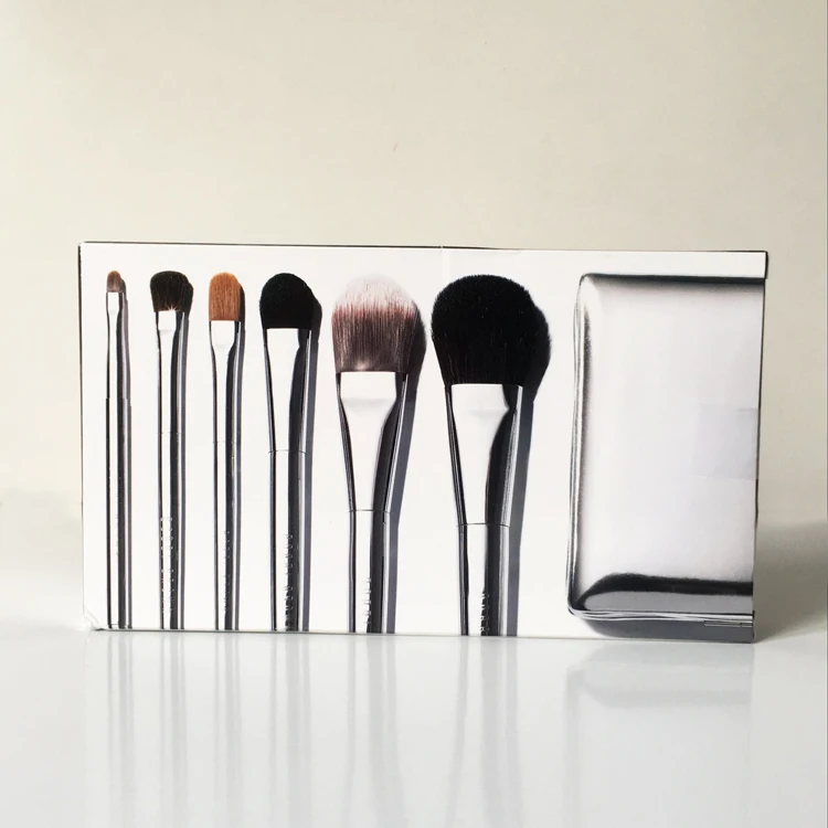 Bd beauty металлическая ручка 6 кистей набор для путешествий высокое качество лица и