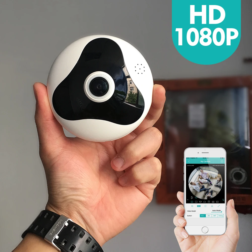 SDETER 1080P 960P font b Wireless b font Wifi IP Camera 360 Degree Fisheye Panoramic CCTV