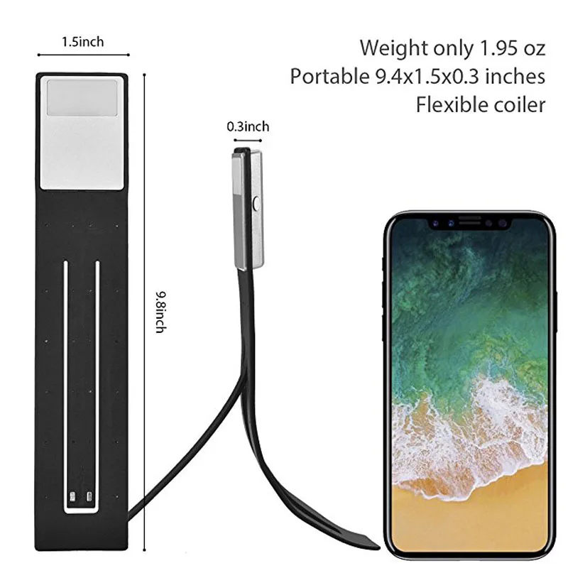 Светодиодная лампа для чтения с зарядкой от USB гибкая двухместная и ухода за