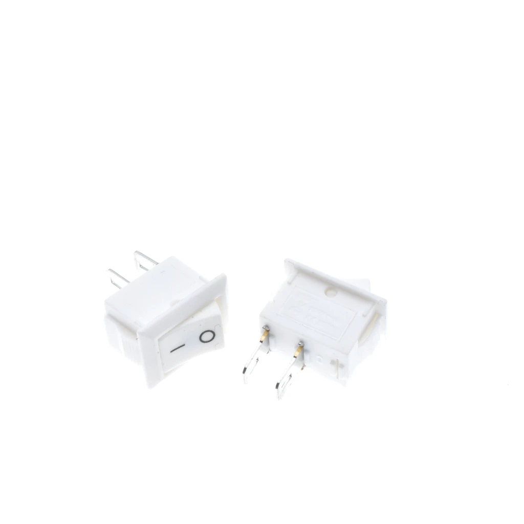 100 шт. 10*15 мм KCD11 3A/250V 2Pin ВКЛ./ВЫКЛ. Белый мини кулисный переключатель для лодки