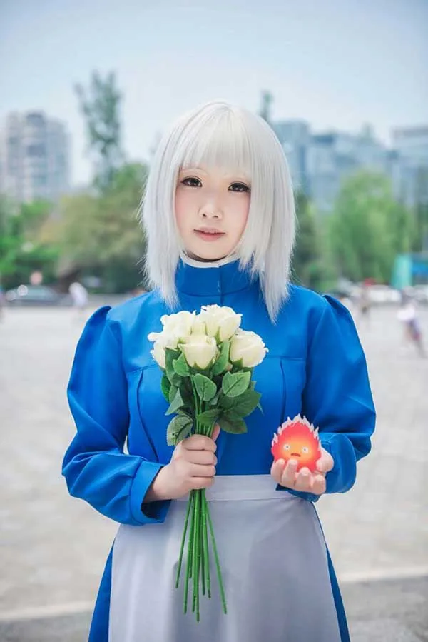 アニメ映画ハウルの移動城ソフィー コスプレ衣装ハロウィンメイドのドレス女性 Maid Dress Sophie Cosplaycosplay Costume Aliexpress