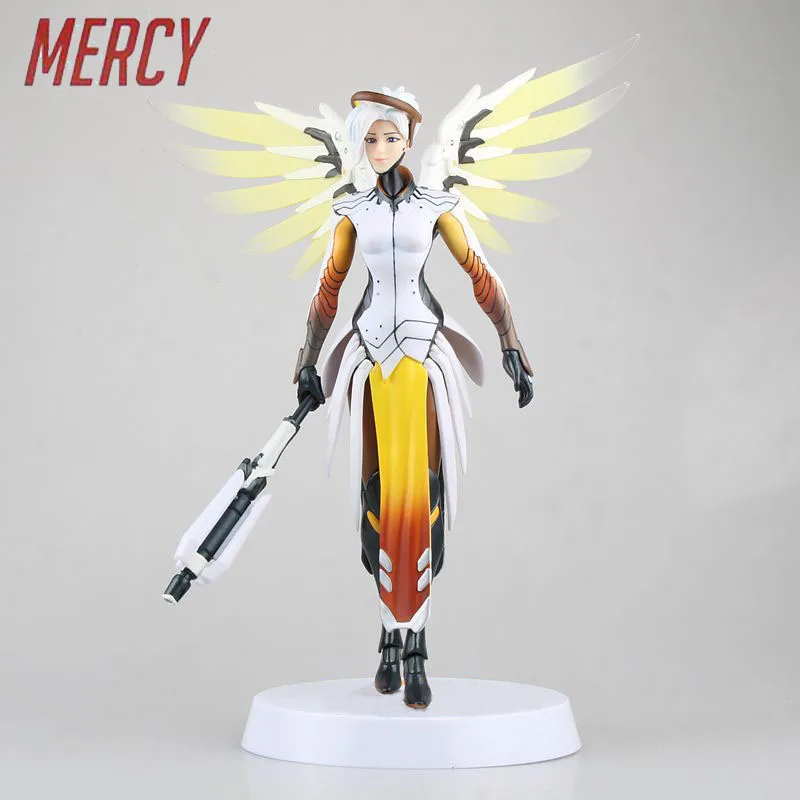 

Free Shipping 12" Anime OW Hot Game Hero Mercy Boxed 30cm PVC Action Figure Collection Model Doll Toys Gift