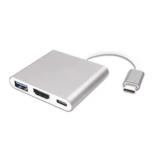 USB 3.1 Type-C HDMI 4 К/USB 3.0/USB-C конвертер кабель цифровой USB кабель для зарядки с большой проекционный для сети автомобиля U диска