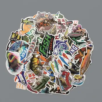 

New 50/25 Pcs/set Go Fishing Different Patterns Graffiti Waterproof Stickers Set 2019