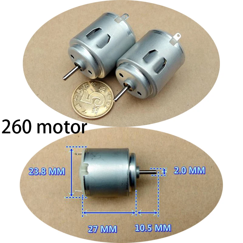 

1PC New DC 5V 260 Strong magnetic Large torque Motor 9600 RPM for DIY model making