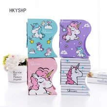 HKYSHP креативная Милая металлическая Выдвижная Подставка для книг с единорогом, складывающаяся мультяшная Студенческая Подставка для книг, школьные канцелярские принадлежности, офисные принадлежности