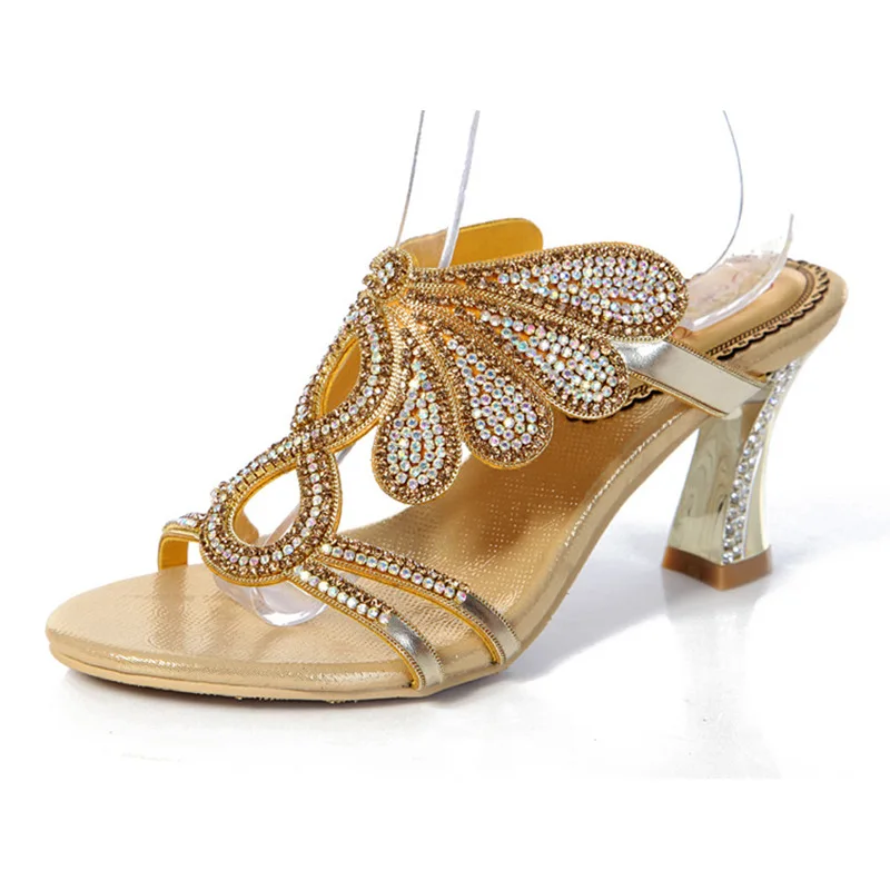 G SPARROW 2021 Korean Gold Women s Shoes  With Stiletto 