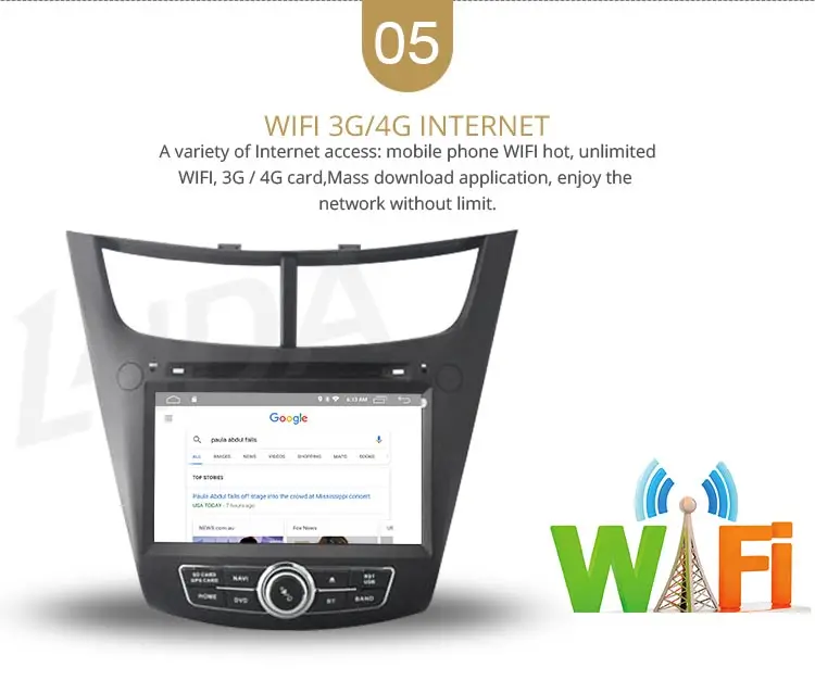 Clearance LJDA 2 Din Car Radio Android 9.1 Car DVD Player For CHEVROLET SALT 2014 2015 GPS Navigation Stereo WIFI Multimedia IPS Canbus 7