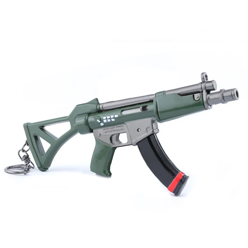 28 Styles Action Figure Fortress Fornight Keychai Toy Battle Royalen From FORTNIT Scar Rifle Weapon Model Alloy Weapons PUBG