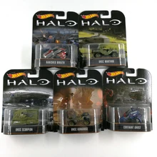 Hot wheels carro halo wars clássico, filme unsc, escorpião, edição, metal diecast, modelo, carro, crianças, brinquedos, presente
