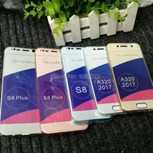 100 шт./лот 360 Передний+ задний Чехол Ультра тонкий прозрачный ТПУ чехол для Samsung Galaxy A3 /A5 /A7 /S8/S8 Plus/