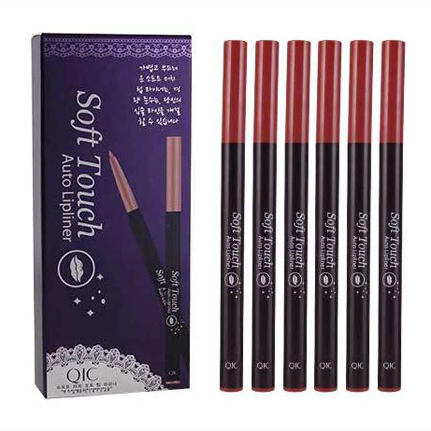 

Lip Liner Pencil Matte Waterptoof Long Lasting 6 Colors Automatical for Makeup Cosmetic Beauty Colorful Lipliner Makeup Tools