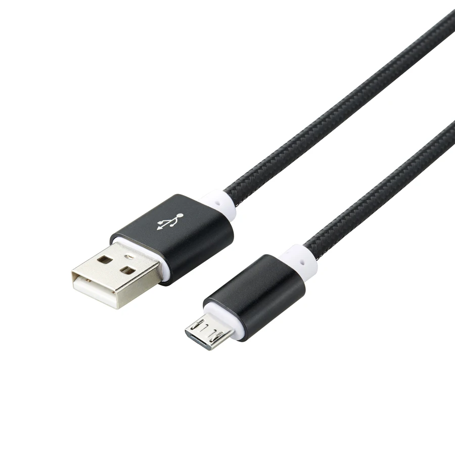 Плетеный кабель для быстрой зарядки мобильного телефона Micro USB кабель адаптер 5V2A 1 м 1,5 м USB кабель для синхронизации данных и зарядки