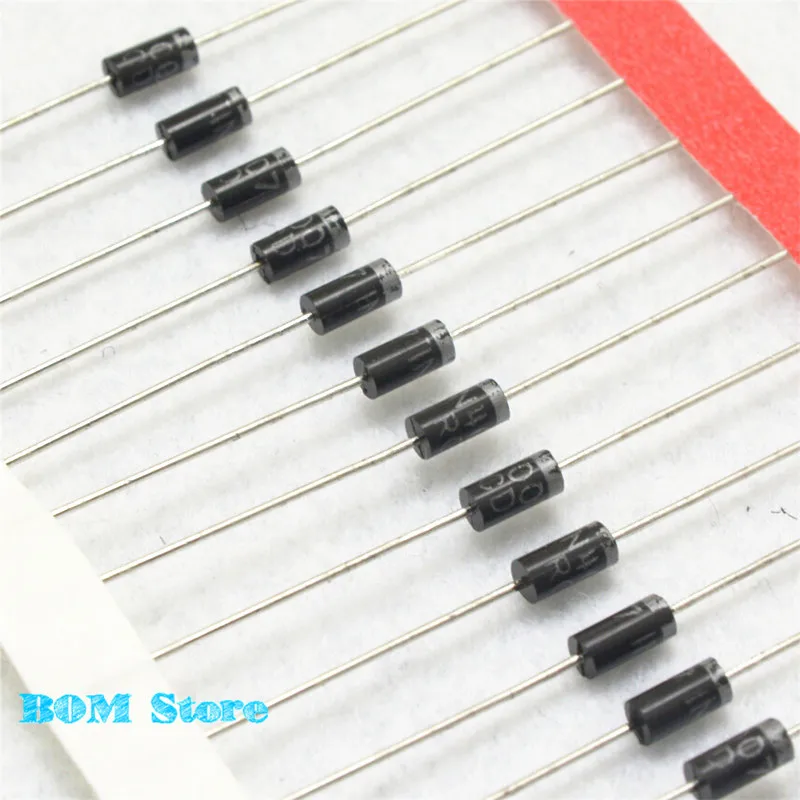 1N4007 Diode 1000 Volt 1 Amp Power Signal Rectifier x 100pcs Diodes DO-41 ONO 1N4007 Diode 1000 Volt 1 Amp Power Signal Rectifier x 100pcs Diodes DO-41 ONO