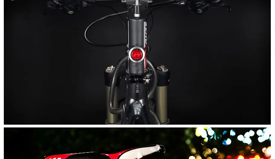 Sale ROCKBROS Bike Light LED Bicycle Backlight USB Rechargeable Bike Rear Light Smart Auto Cycling Taillight MTB Warning Safety Lamp 20