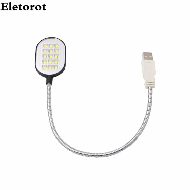 Flexible 31 4cm Ultra Bright font b Mini b font 15 LEDS Computer USB Light Lamp