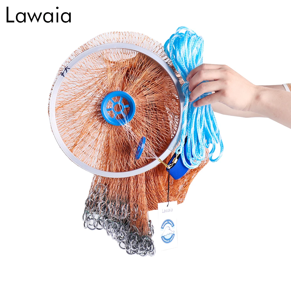 Рыболовная сеть Lawaia ручной работы мелкая сетка для заброса чугунная подвесная