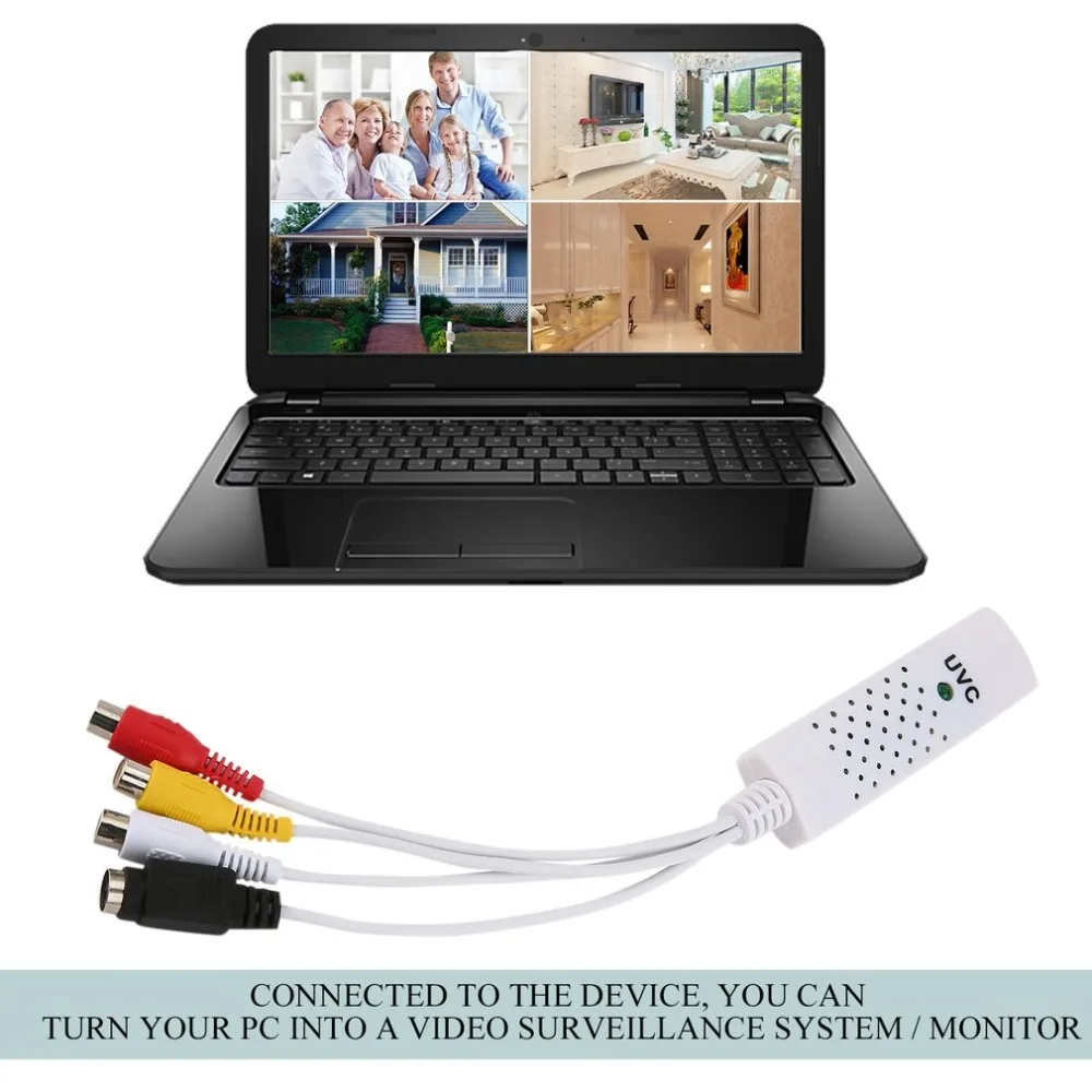 JCWHCAM ТВ DVD адаптер VHS USB 2 0 Easycap видео захвата для Win7/8 карты UVC функция|DVR-карты| |
