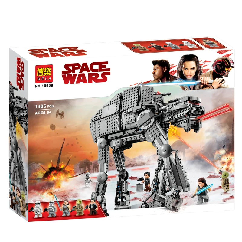 

Compatible With legoe Star Wars Building Blocks Bricks Toys First Order Heavy Assault Walker Action Figures toys 2019 New gifts