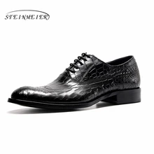 Mens formal shoes leather men dress oxford shoes for men dressing wedding business office shoes lace up male zapatos de hombre