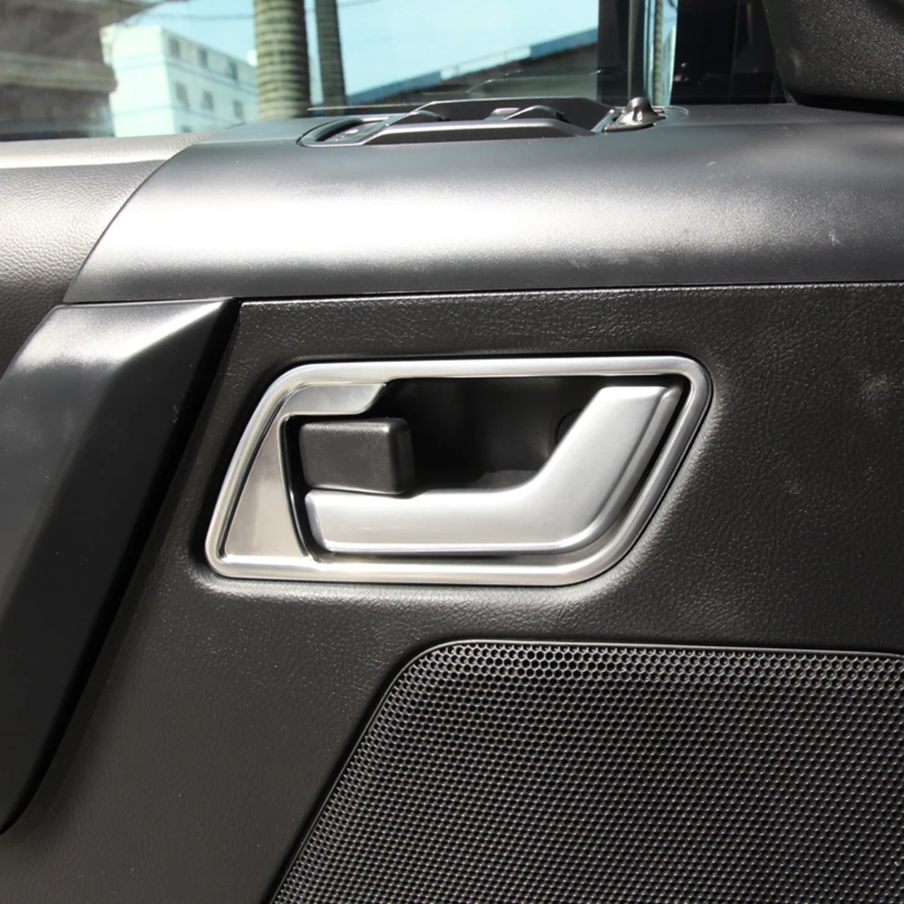 4 шт. ABS хромированная рамка дверной ручки для салона автомобиля Накладка для Land Rover freelander 2 2008- авто аксессуары