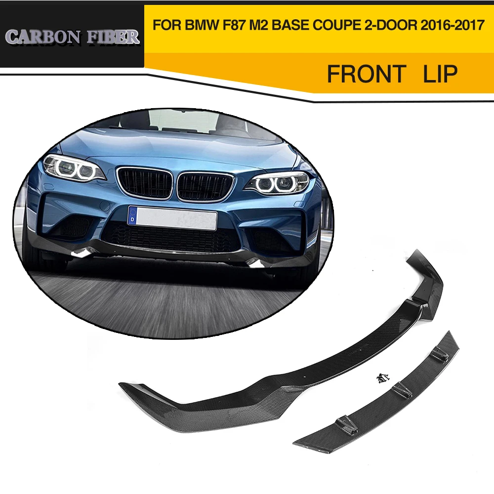 

Carbon Fiber V Sytle Auto Front Bumper Lip Chin for BMW F87 M2 Base Coupe 2 Door 2016 2017