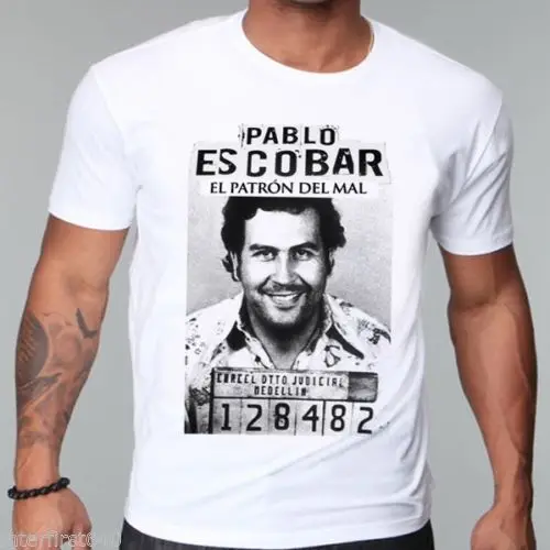 

Pablo Escobar T Shirt Colombian Drug Lord Cartel Money Men's T Shirt Summer Camiseta Tshirt funny Tops Tees