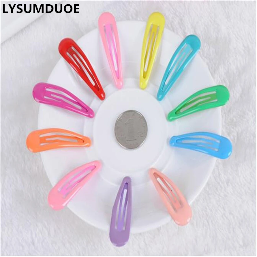 

LYSUMDUOE Child BB Princess Hair Clips Bows Hairgrip Solid Barrette Children Hairpins Candy Color Girl Hairpin hair Accessories