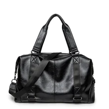 Мужские дорожные сумки для багажа, водонепроницаемый чемодан, спортивная сумка, большие вместительные сумки, Повседневная вместительная кожаная сумка для выходных