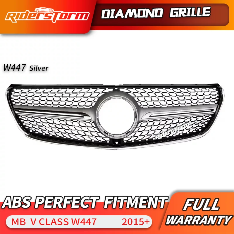 For V Class Grill W447 and VITO Diamond Grille V260 V220 Racing diamond front grille mesh grill|Гоночные решетки| |
