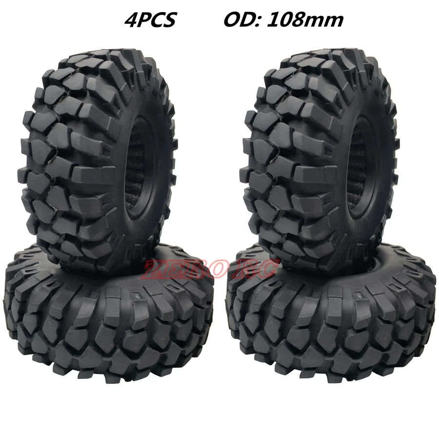 1.9 98 mm Rock Crawler Pneus Pour 1//10 RC crawler SCX10 II RC4WD VS4-10 D90 TRX-4