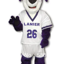 Высокое качество продвижение пользовательские фиолетовый собака Маскоты костюм для взрослых Размеры фиолетовый спортсмен собака Маскоты te Экипировка Костюм Собака Костюм sw456