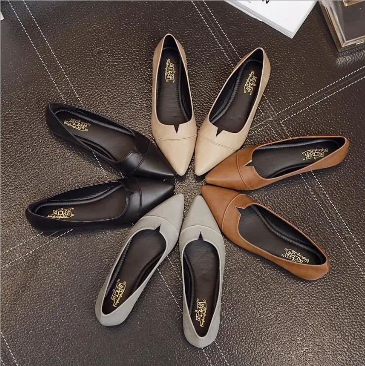 

Women Shoes Fashion Black Summer New Shallow Point Flats Shoes Casual Ladies Shoes zapatos mujer 2019 sapato feminino
