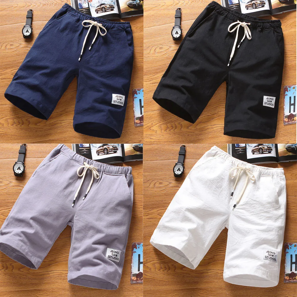 

2019 new style hot sales Mens Beach Pants Sports Breathable Fashion Pants Summer Fitness Running Pants high quality sales 2019