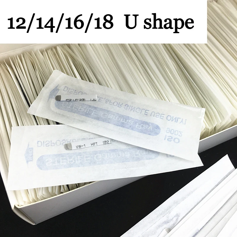 50P 12 14 16 18 U образная микроблейдинная искусственная 3D Ручка для вышивки