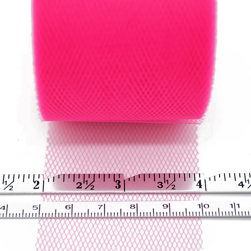 25yards 2inch Crystal Tulle Roll Organza Sheer Gauze Baby Shower Favor Wedding Car Decoration Party Home Garden Crafts Supplies