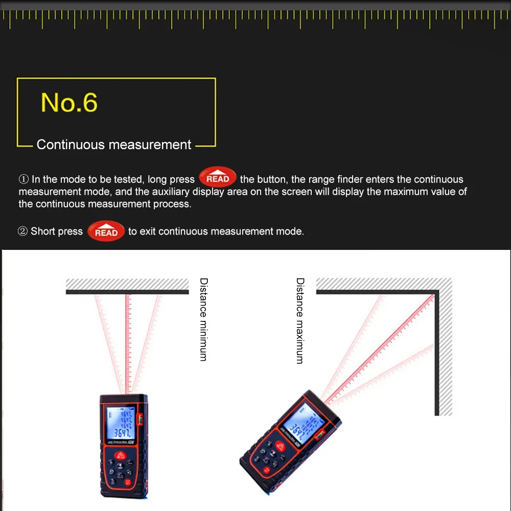 Laser Distance Meter 40/60/80/100M Laser Tape Measure Digital Laser Rangefinders Build Distance Measure Device Ruler Roulette Laser Distance Meter 40/60/80/100M Laser Tape Measure Digital Laser Rangefinders Build Distance Measure Device Ruler Roulette