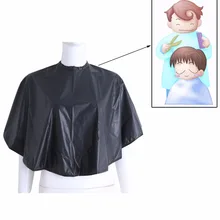 Обувь на коротком квадратном черный Водонепроницаемый Парикмахерская накидка для стрижки волос Ткань