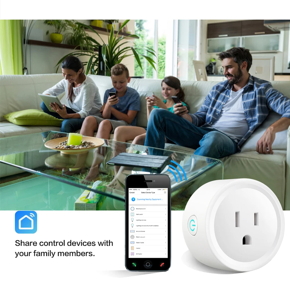 США/Великобритания/FR Smart Plug Wi-Fi Разъем питания для Amazon Echo Alexa Голосовое управление/Google Home/IFTTT мобильный телефон таймер переключатель гнездо