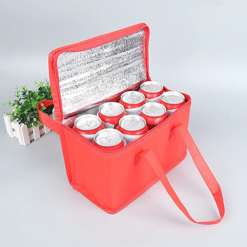 

Large Portable Ice Bags Cooler Bag Folding Insulation Nonwoven Lunch Leisure Picnic Packet Bento Box Food Thermal Bag