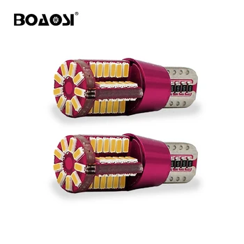 

BOAOSI 10PCS New Arrival Auto Lamp W5W T10 LED 194 168 White 4014 SMD Super Bright Car Reading Dome Lights Parking Bulbs DC12V