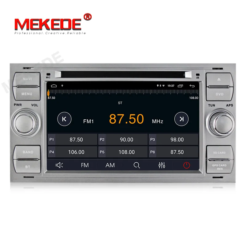 Perfect MEKEDE Android9.1 Quad core 32G ROM Car Multimedia player for Ford Focus Kuga Transit  with free shipping 4G wifi RDS 4