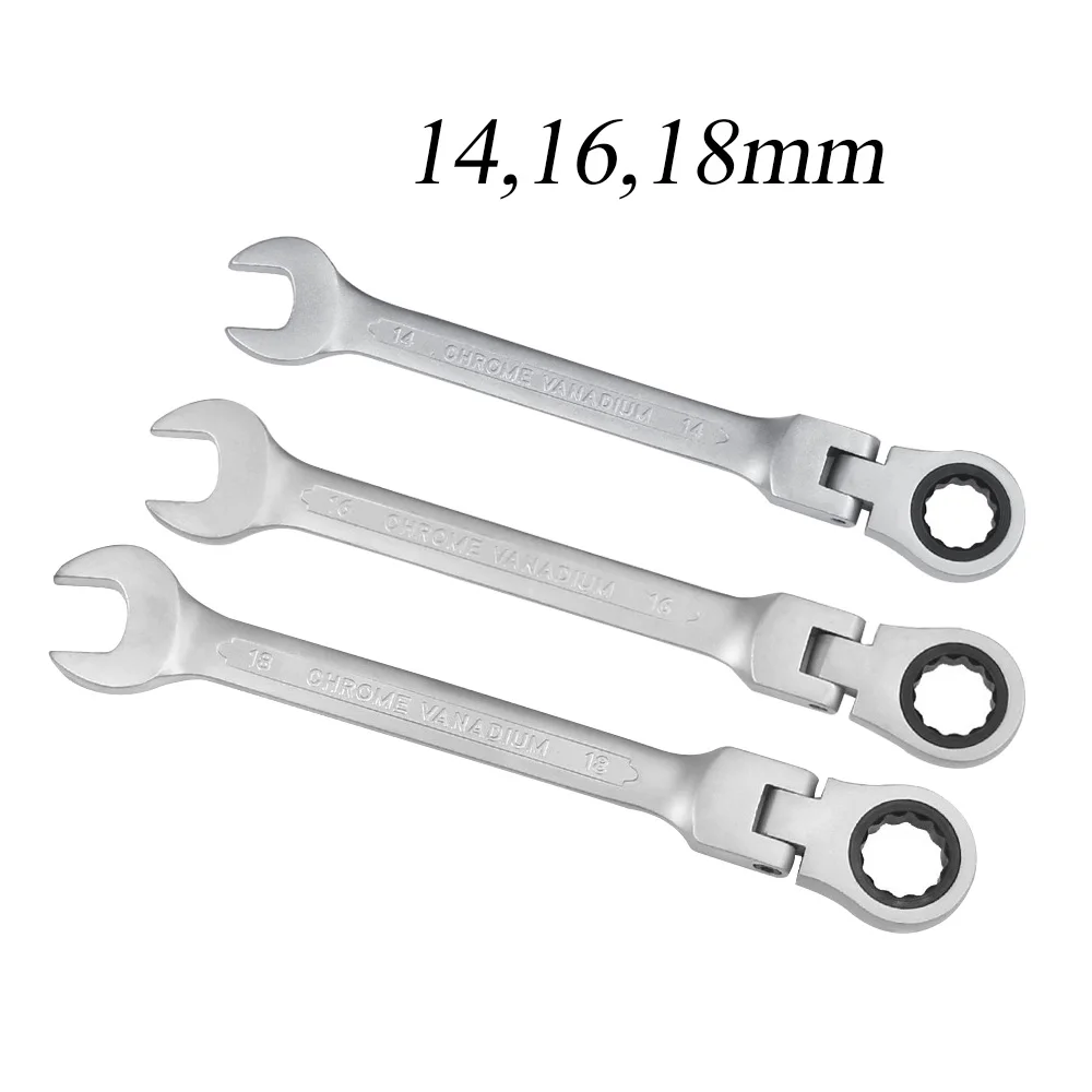 14mm,16mm,18mm Universal key Flexible Set of heads Ratchet Torque